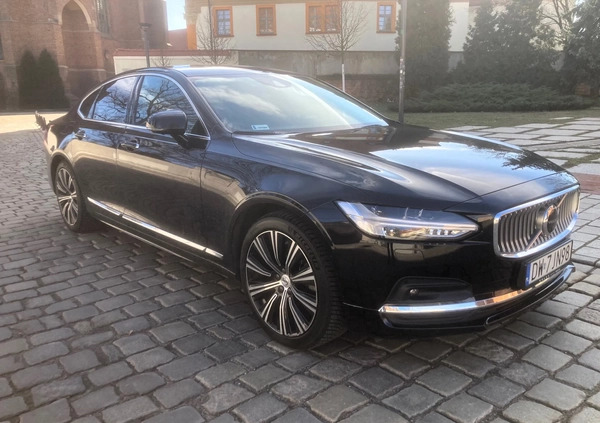 Volvo S90 cena 165000 przebieg: 56000, rok produkcji 2020 z Wrocław małe 352